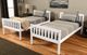 Kodiak Furniture Claire White/Twill Black Twin Bunk Bed with Waterproof Mattress-3