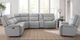 Bassett® Furniture Club Level Fletcher 6-Piece Gray L-Shape Power Reclining Sectional-3