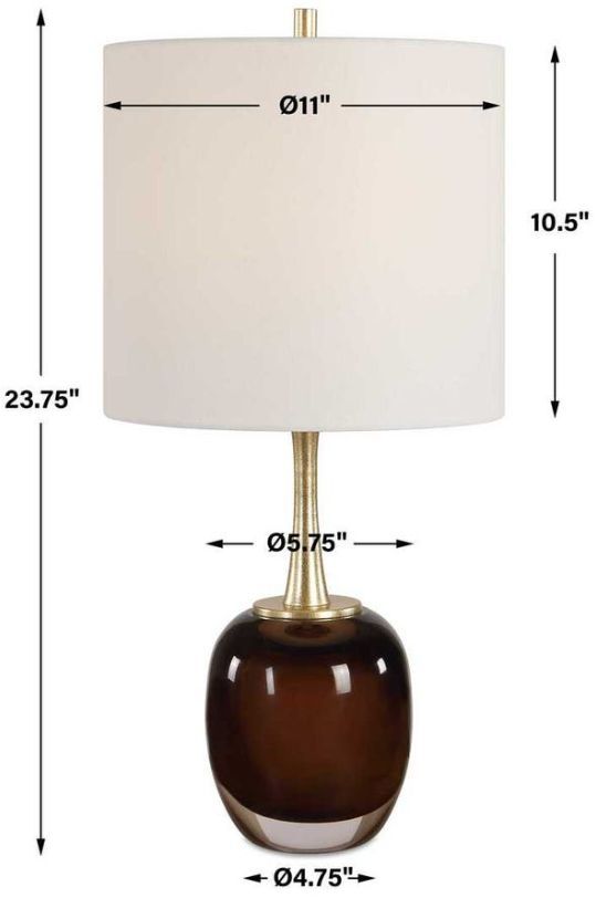 Uttermost® Vannett Dark Amber Table Lamp-2