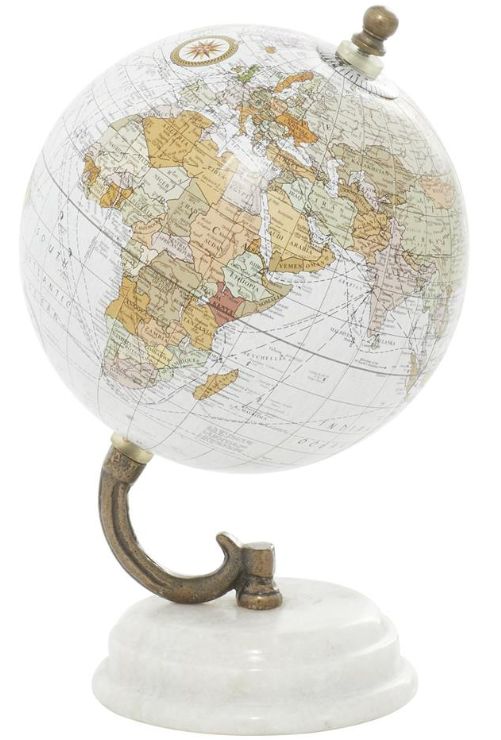 Deco Marche White 8" Globe-0