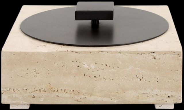 Uttermost® Natural Luxe Bronze/Brown Travertine Box-3