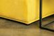 Furniture of America® Stavanger Yellow Curved 2-Seater with Ottoman-4