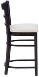 Linon Dotty 2-Piece Dark Brown/Gray Upholstered Bar Stool-4