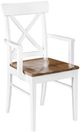 Urban Collections by Yutzy Woodworking Braxton Brown/White Dining Arm Chair-0