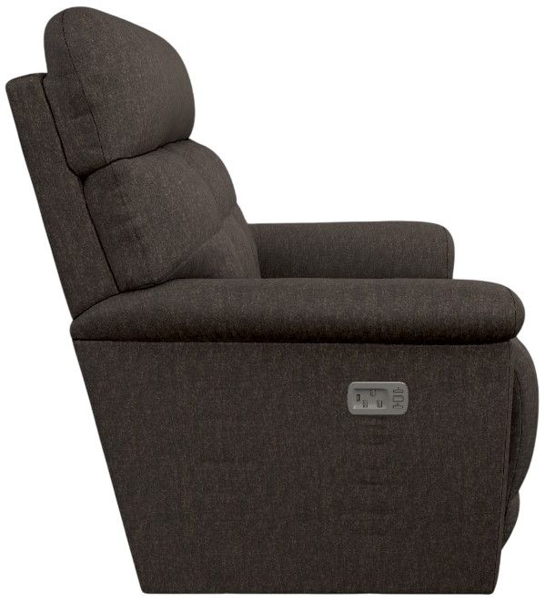 La-Z-Boy® Fulton Chocolate Power Rocking Recliner with Headrest-2