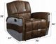 ACME Furniture Brancaster Aluminum/Retro Brown Leather Manual Recliner-2