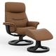 Fjords® Classic Comfort Anne Small Swivel Recliner with Footstool-0