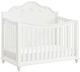Elements International Alana White Crib with Guardrails-0