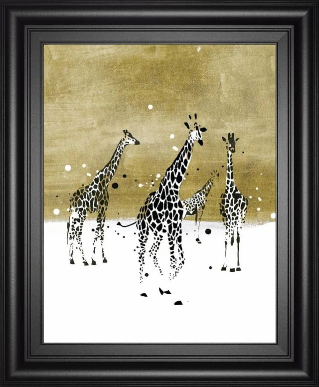 Classy Art Spotted Giraffe II by Annie Warren Wall Art-0