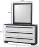 Crown Mark Remington Black/White Dresser-2