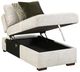 Homelegance® Isla 5-Piece Sand Modular Sectional with Reversible Chaise, Pull-out Bed and Ottoman-5