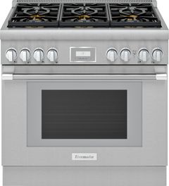Thermador® Pro Harmony® 36" Stainless Steel Pro Style Dual Fuel Natural Gas Range