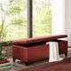 Olliix by Madison Park Rust Red Shandra Tufted Top Storage Bench-4