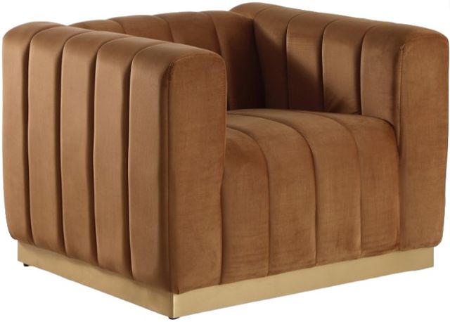 Meridian Furniture Marlon Saddle Velvet Chair-0
