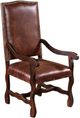 Horizon Home® Montecristo Brown Upholstered Dining Arm Chair-0