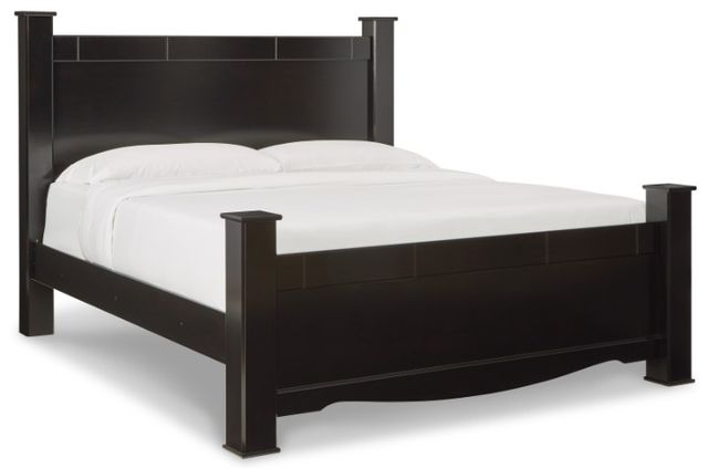 Signature Design by Ashley® Mirlotown 6-Piece Almost Black King Poster Bed Set-1