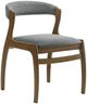 Armen Living Emorie Charcoal/Walnut Dining Side Chair-0