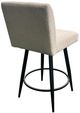Intercon Champagne Metal Base Barstool with Parson Seat-3