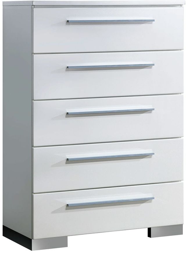 Furniture of America® Clementine Glossy White Chest-0