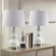 Olliix by 510 Design Covey 2 White Table Lamp Set-2