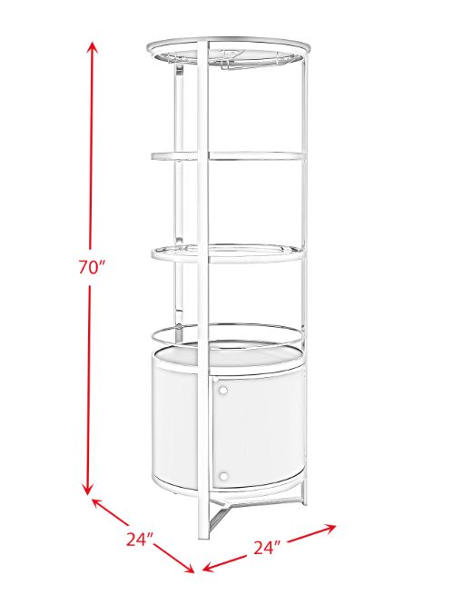 Elements International Lalia Gray Wine Rack-2