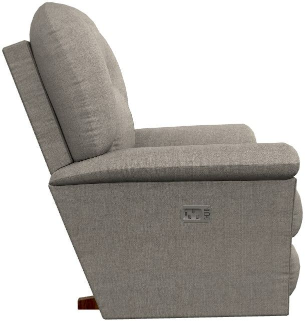La-Z-Boy® Jasper Pewter Power Rocking Recliner with Headrest-2