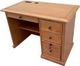 TEI Harvest Brown 42" Flat Top Desk-1