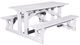 C R Plastics White Rectangular Picnic Table-0