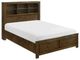 Homelegance® Sullivan Wire Brushed Oak Queen Platform Storage Bed-0