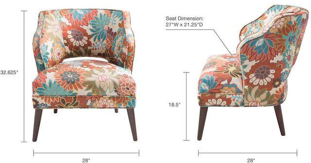 Olliix by Madison Park Multi Cody Open Back Accent Chair-1