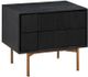 Armen Living Carnaby Black Brushed/Bronze Nightstand -0