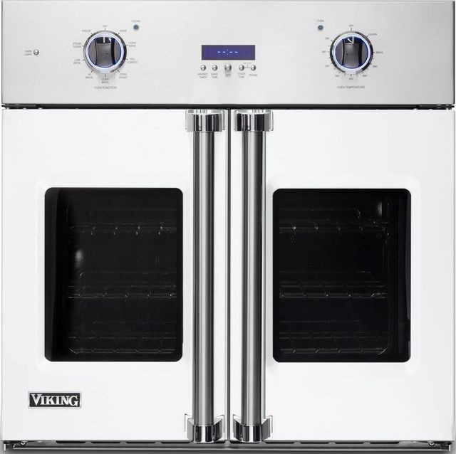 Viking® Professional 7 Series 30" White Electric Built In Single French Door Oven-0