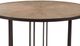 Bassett Mirror Trucco Brown Dining Table with Bronze Base-3