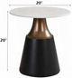 ACME Furniture Jaramillo White End Table with Black Base-2