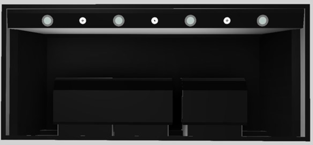 Vent-A-Hood® Designer Series 54" Black Wall Mounted Range Hood-2