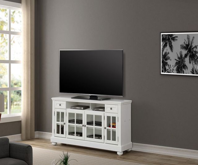 Parker House® Cape Cod Vintage White 63" TV Console-1