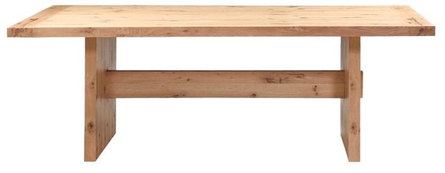 Home Trends & Design Flagstaff Natural Distressed Oak Dining Table-1