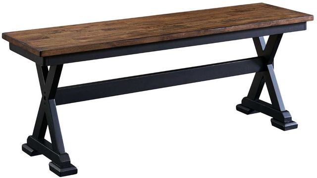 A-America® Stormy Ridge Chicory/Slate Black Dining Bench-0