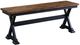 A-America® Stormy Ridge Chicory/Slate Black Dining Bench-0