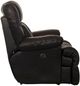 Catnapper® Victor Chocolate Power Lay Flat Chaise Recliner-3