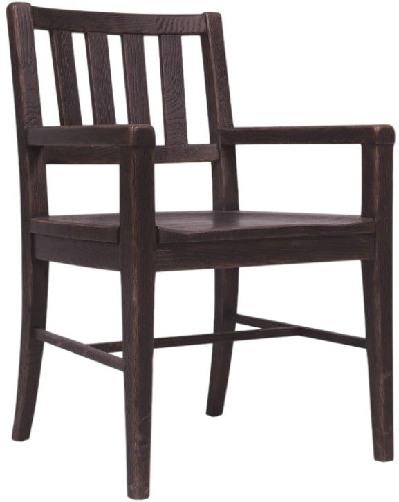 Hooker® Furniture Driftwood Burnt Timber Splatback Dining Arm Chair-0