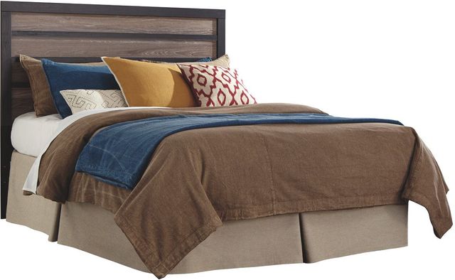 Signature Design by Ashley® Harlinton 4-Piece Warm Gray/Charcoal King Panel Bed Set-1