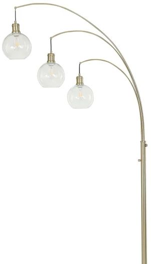 Stylecraft Warm Brushed Steel Floor Lamp-1