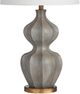 Crestview Collection Garnet Grey Wash/Gold Leaf Table Lamp-1