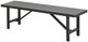 Intercon Navarro 6-Piece Mocha Aluminum/Fabric Outdoor Dining Table Set with Bench and Chairs-3