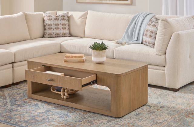 Flexsteel® Normandy Driftwood Rectangular Coffee Table-1