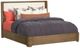 Flexsteel® Normandy Cream/Driftwood King Upholstered Panel Storage Bed-0