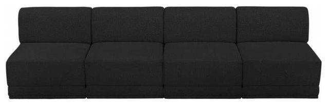 Meridian Furniture Ollie 4-Piece Black Sofa-2