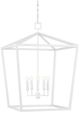 Currey & Company Denison Gesso White Large Chandelier-1