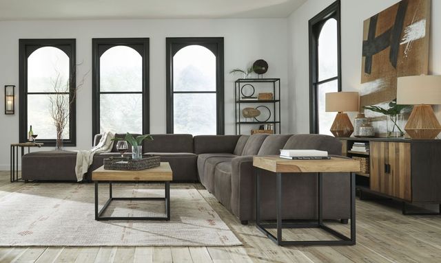 Signature Design by Ashley® Allena Gunmetal Oversized Accent Ottoman-2